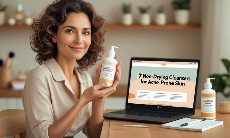 7 Best Non-Drying Cleansers for Acne-Prone Skin: Balancing Act for Clear Complexion