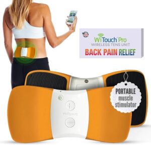 WiTouch Pro TENS Unit for Back Pain Relief & Recovery, Wireless, Wearable Muscle Stimulator